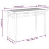 VidaXL Ensemble à manger de jardin 5 pcs bambou, ensemble de salle à manger d'extérieur, meuble de salle à manger de jardin, 3278520