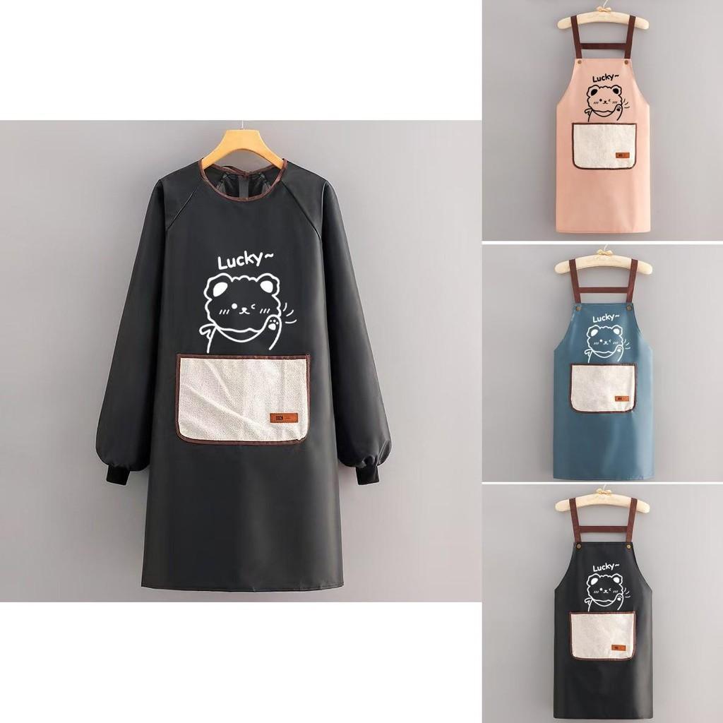 Disney Frozen Waterproof Long Sleeve Apron For Kitchen Cooking With Adjustable Straps Special Characters Included