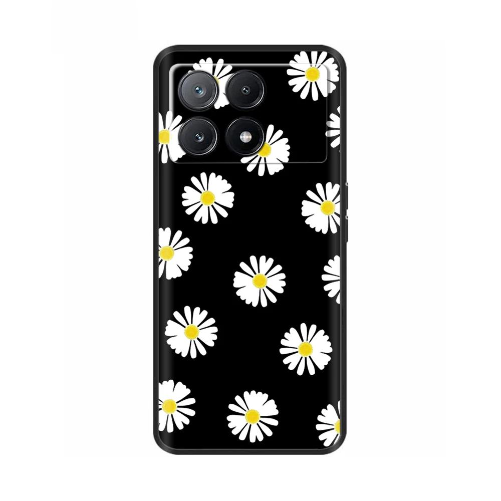 Case For Poco X6 Pro Phone Back Cover For Poco X6 Neo Pocox6 Pro 5G Soft Black Silicone Bumper Shockproof Protective Shell Cases