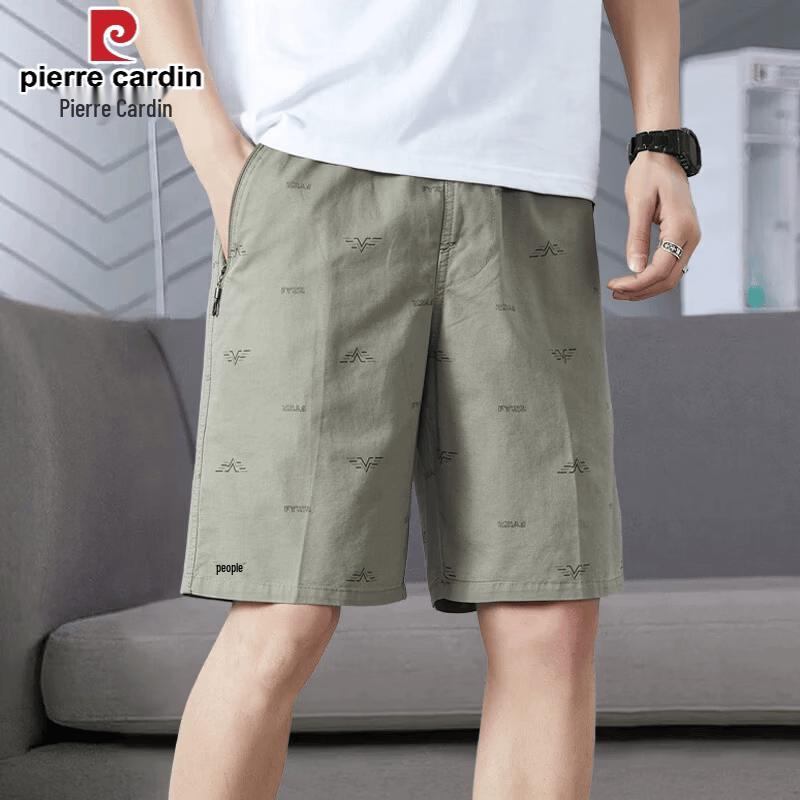 Pierre Cardin Men s 2026 Summer Loose Fit Pure Cotton Casual Shorts 4XL