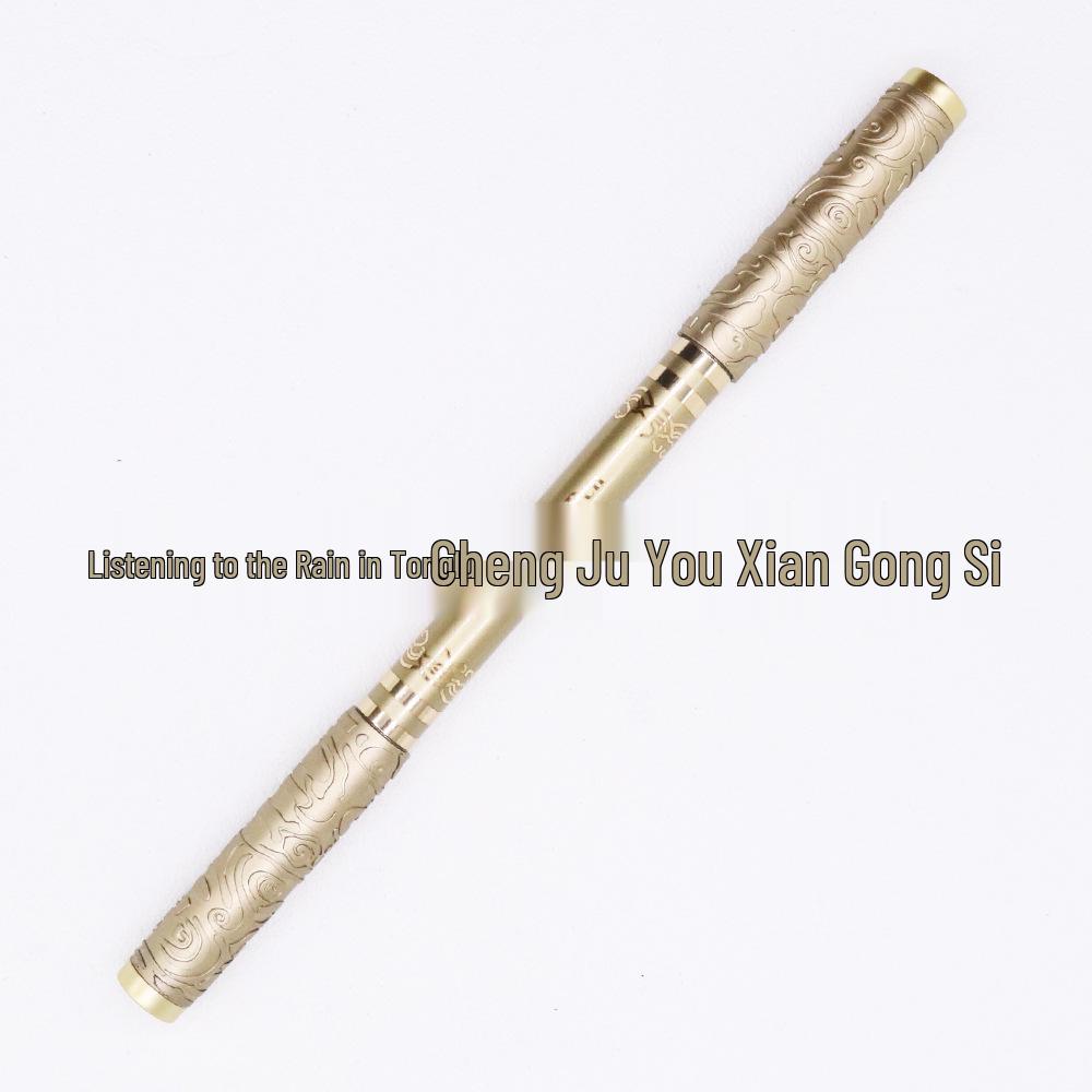 Golden Cudgel Retractable Twin-Tip Pen: Cultural & Creative Stationery. 0.5mm, 0.38mm