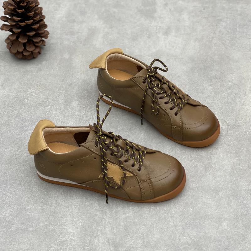 New Retro Casual Shoes, Round-toed Comfortable Sports Women's Shoes