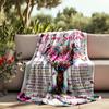 To My Sister Heartfelt Love And Friendship Gift Personalized Outdoor Blanket Customize Your Name Soft Warm Cozy Suitable For Picnics Outdoor Travel