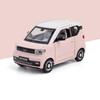1:24 Scale WULING HONGGUANG MINIEV Metal Car Toy Models Rubber Tires with Light Music Vehicle Collection Toys Kids Festival Gift