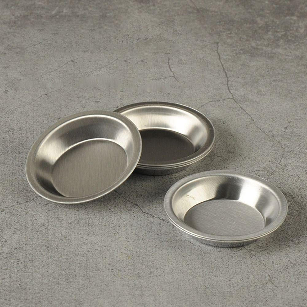 6pcs Multi-Purpose Stainless Steel Color Palette Corrosion-resistant DIY Coloring Tool Oil Paint Mixed Tray Color Mixer