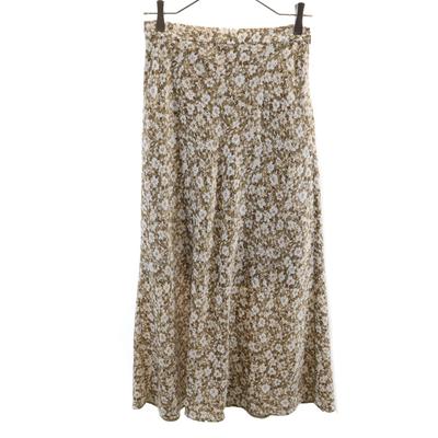 SNIDEL Vielfalt Druck Maxi Länge Schmaler Rock 1 Beige Damen Gebraucht