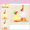 Cute Duck Plush Toy Keychain Soft Pp Cotton Filling Short Plush Duck Doll