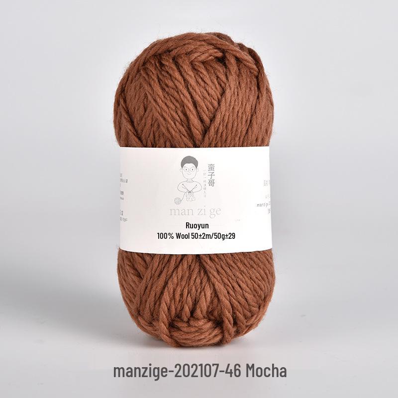 100% reine Wolle Grobgarn zum Handstricken von Mänteln, Schals und Pullovern - 5 mm dick
