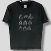 Numer Vintage (N)ine rycerz Koszulka kolekcjonerska designerska punkowa koszulka numer dziewięć giovanni estevez sztuka logo koszula czarna Mały
