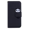 For iPhone 13 6.1 Inch Cartoon Animal Pattern Cell Phone Cases with Strap PU Leather+TPU Cover