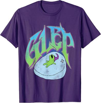 Smiling Friends Schlafmütze Glep Buntes Altenglisches Cartoon T-Shirt