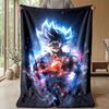 Naruto Printed Flannel Blanket Skin Friendly Warm Decorative Throw for Indoor Couch Bed Daily Use