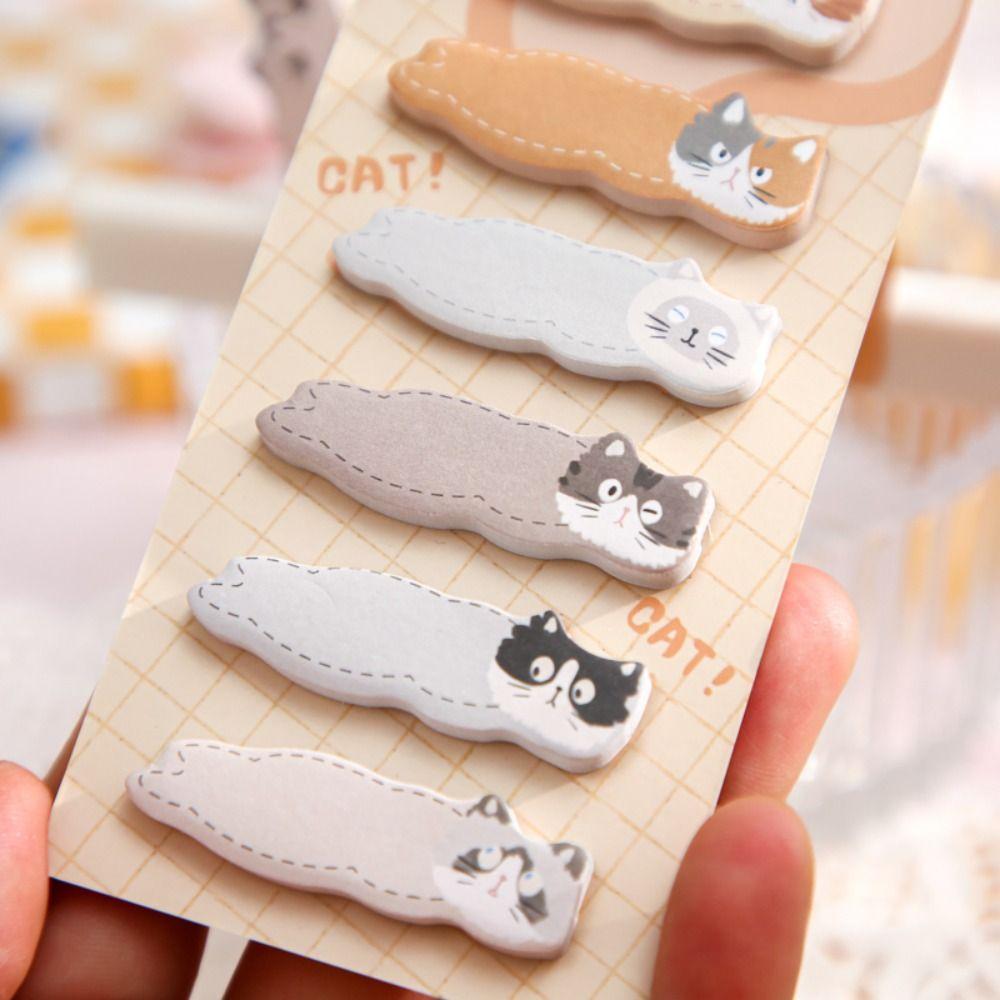Memo Pad Cat Index Sticker Meow Cat Paw Sticky Note Notebooks Kitty Index Dividers  Office