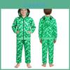 Set cu Hanorac și Pantaloni Minecraft Creeper pentru Copii din Material Poliester pentru Cosplay și Purtare Casual