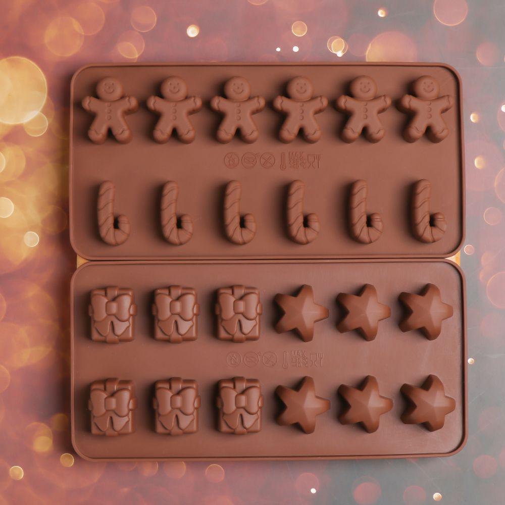 Cookie Shaping Decorating Gingerbread Man Christmas Candy Mould Xmas Chocolate Mold Baking Trays