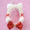 Cat-eared Decorated Plush Pouch, Ita Bag, Clear Bag, Clear Mini Pouch, Bag, Pouch, Fan Goods, Fan Bag, Mini Bag, Handbag, Gift, Present, Spring,