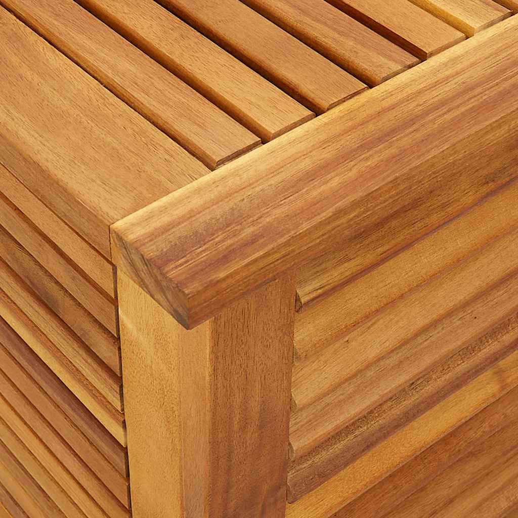 Garden Storage Box with Ventilation Slits 113 X 50 X 56 Cm Solid Acacia Wood