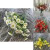 Artificial Mini Daisy Bouquet With Silk Material For Diy Crafts And Party Decor