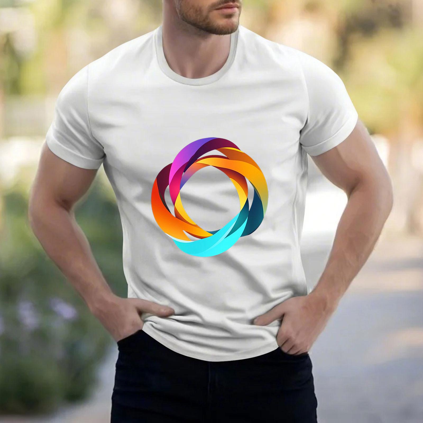 

Мужская рубашка с воротником-стойкой и коротким рукавом, свободная рубашка для отдыха и отдыха, мужская L белый