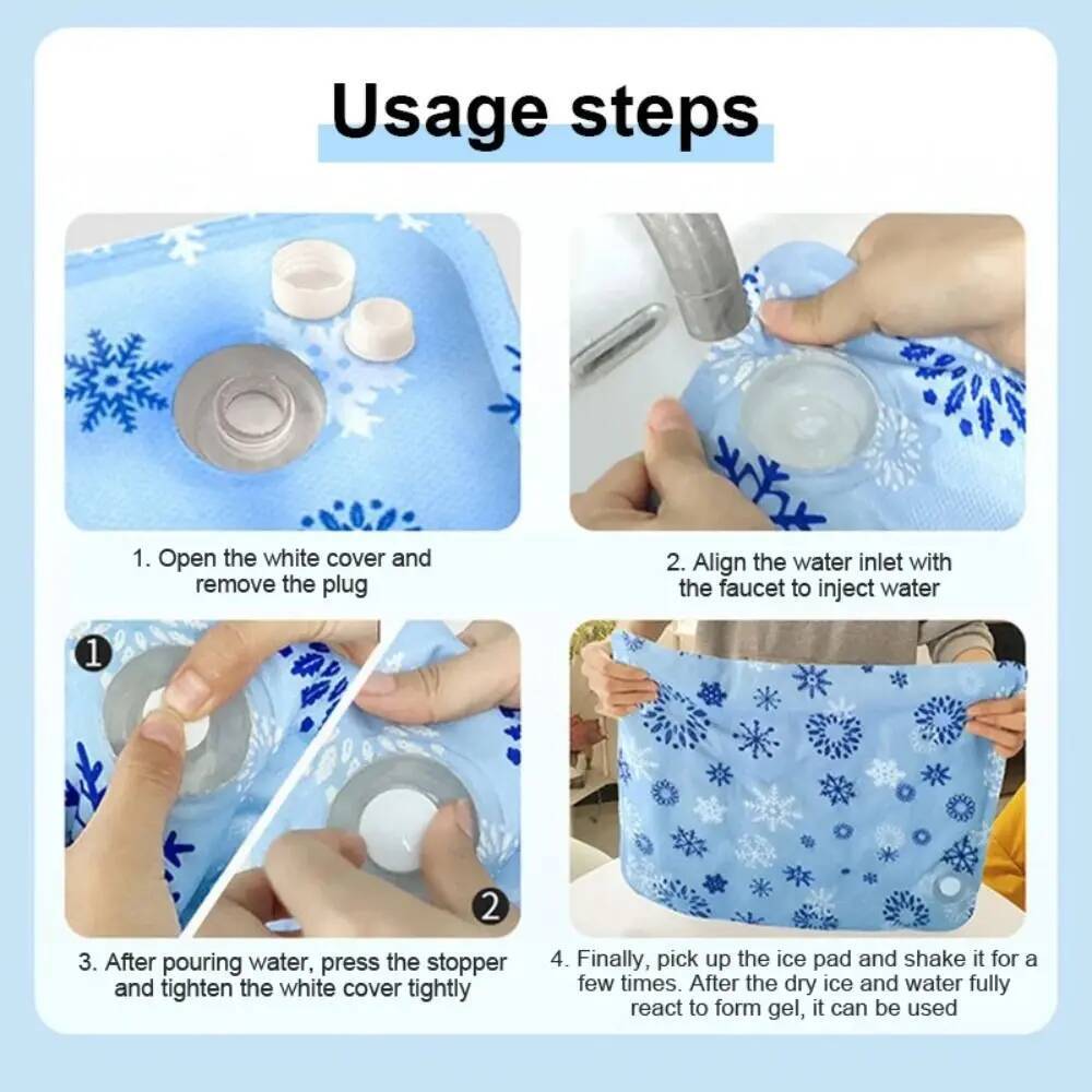 Cooling Pet Mat 60x90cm Ice Gel Self Added Water Dog Cold Bed Cushion Portable Durable For Small Big Dogs