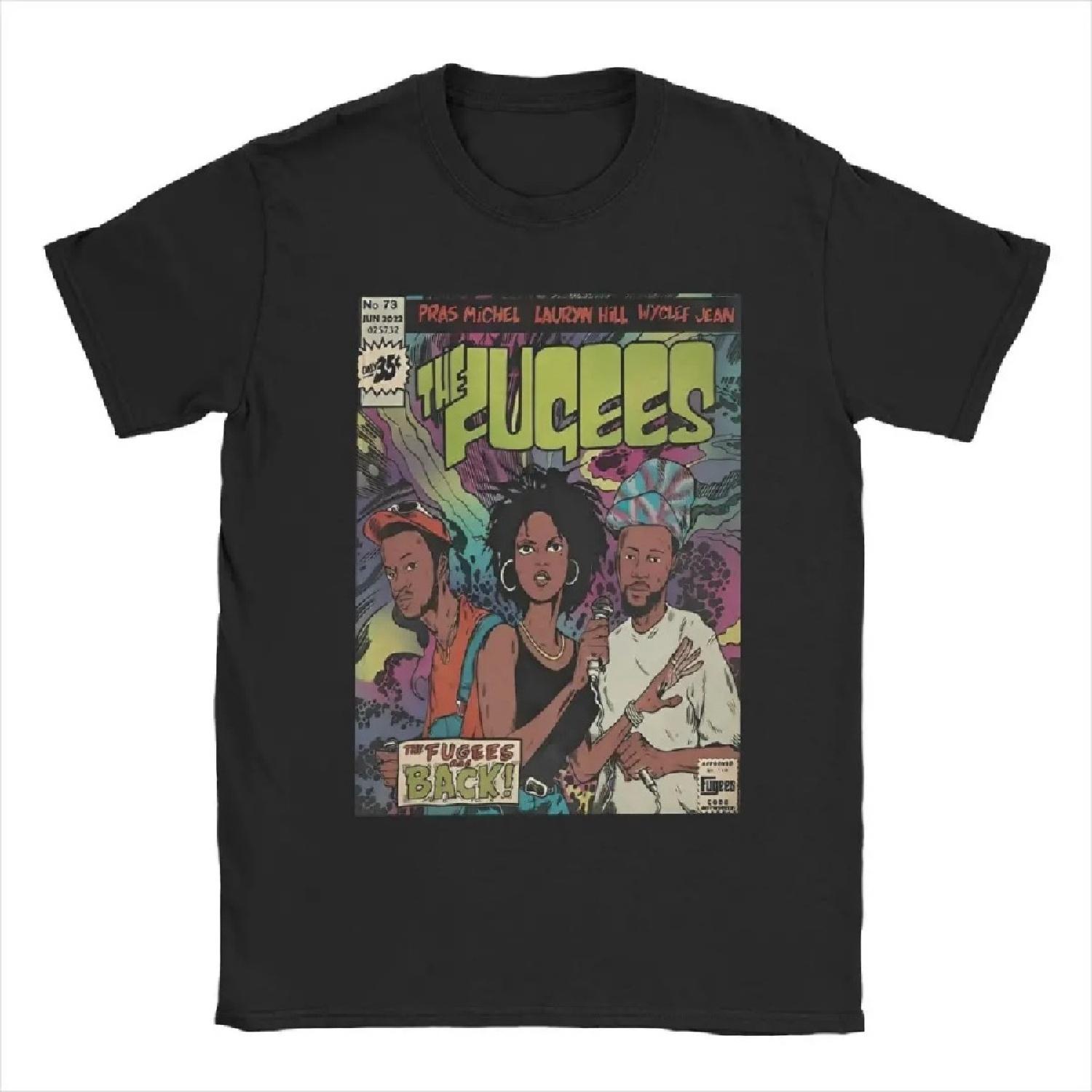 

Men T-Shirt Lauryn Hill The Fugees Amazing 100% Cotton Tee Shirt Short Sleeve T Shirts Crewneck Tops Plus Size XXXXXL чорний