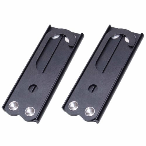 Goods Land [Set of 2] Folding Hangers, Stylish, Foldable, Aluminum, Travel, Camping, Travel, Small, Portable, and Easy To Carry, GD-ORIHAN-2SET-BK-BK