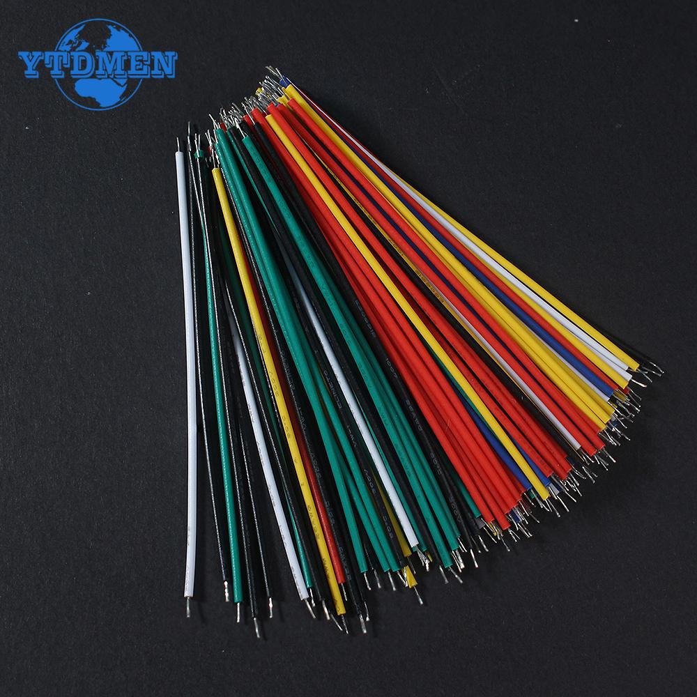 120PCS Electronic Wire 24AWG 26AWG Tin-Plated Breadboard PCB Solder Cable 6 Color Jumper Wire DIY Kit High-Quality