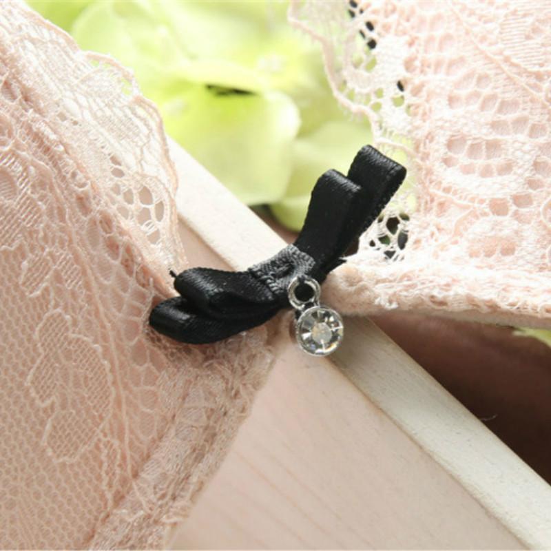 Adjustable Sexy Lace Gathering Underwear Comfortable Thin Cup Women Back Bra Set