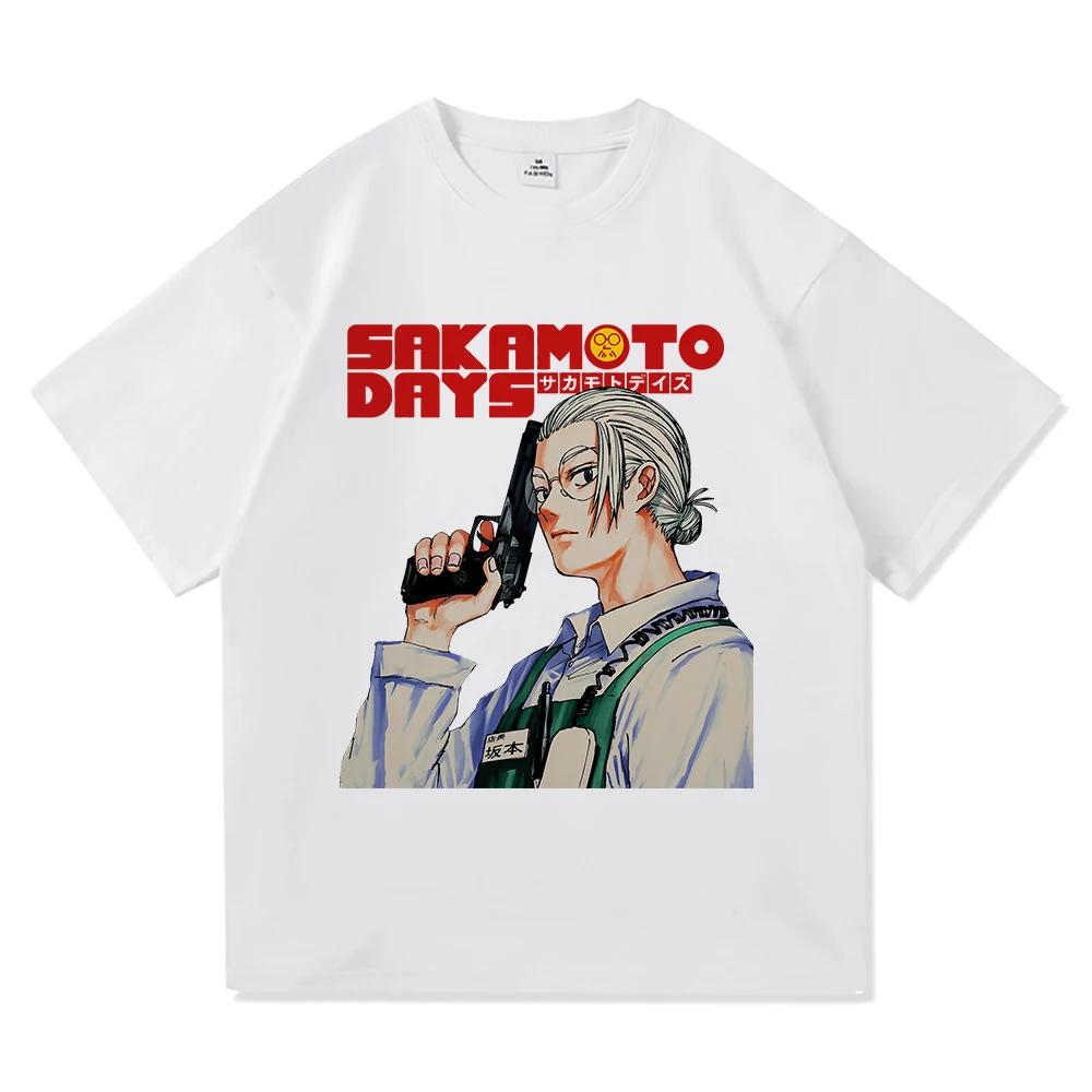 Summer 100% Cotton Comfortable Men's T-shirt Japanese Anime Pattern T-shirt Outdoor Leisure Loose Street T-shirt