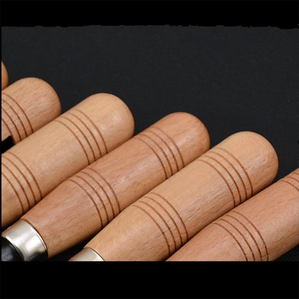 6 Pieces Wood Engrave Chisels Steel Business Factorial Industrial DIY Detailed Woodworking Hand Tool Accessories for