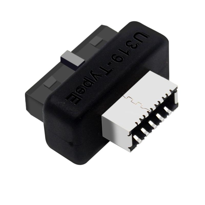 Computer Motherboard USB3 19P20P To TYPE-E Adapter Chassis Front TYPE-C Plug Port Integrated Molding