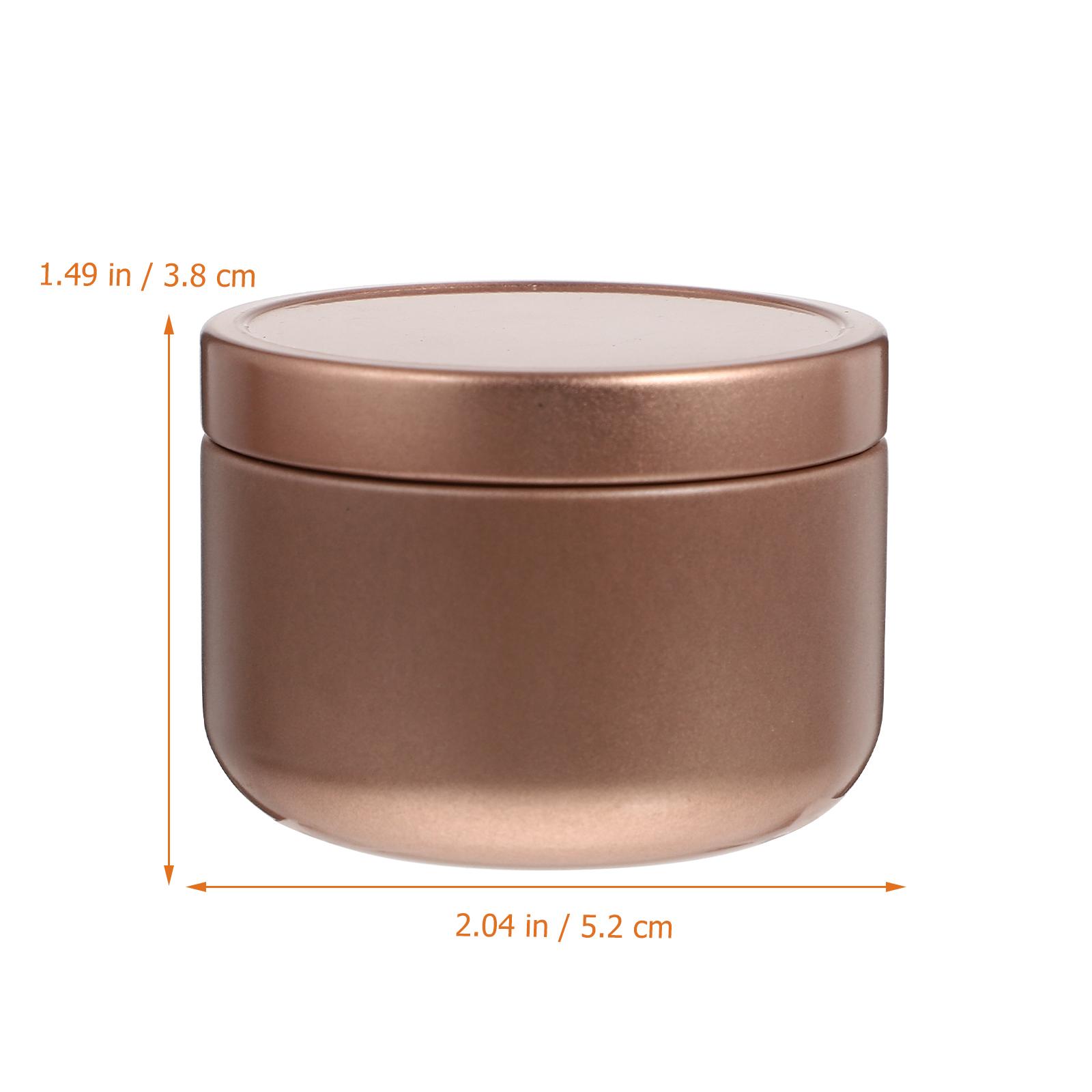 

12Pcs Tinplate Containers Balm Jars for Making Kits Jewelry Beads Cookies Candy Storage Sturdy Portable Gift Idea золотистий