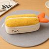 Fun Desk Organizer Fried Shrimp Tail Pencil Case Cute Plush Large Capacity Pouch