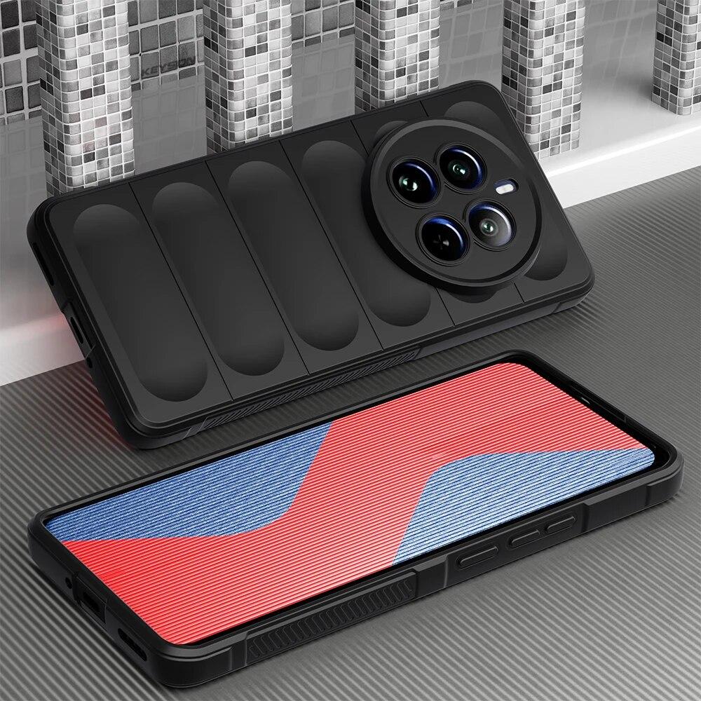 

Противоударный чехол KEYSION для Realme 12 Pro+ 5G, противоскользящая мягкая силиконовая задняя крышка для телефона OPPO Realme 12 Pro Plus 5G 11 Pro+ for Realme 12 Pro 5G чёрный