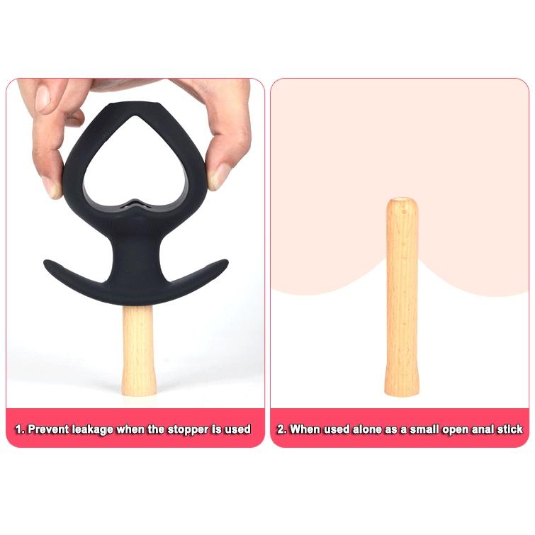 Hohler Analplug mit Wasserhahn zum Waschen des Anus, Vaginalreinigung, Einlaufdildo, XL-Sexspielzeug, Silikon-Buttplug, kabellos