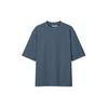 Uniqlo SS23 U Series Solid Color Pullover Round Neck Short Sleeve T-Shirt Unisex Tops Ocean-Blue 455359-67
