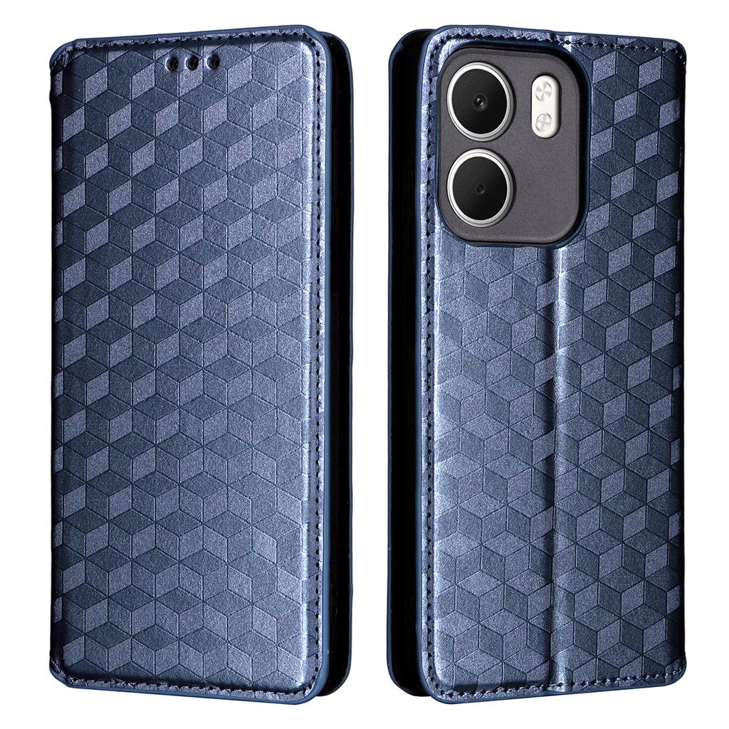 For Oppo A5x 5G/4G Case Wallet Rhombus Imprinted Leather Phone Cover