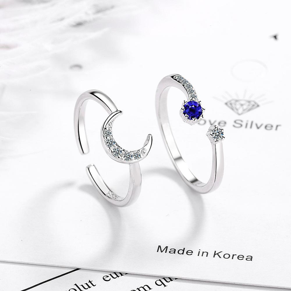 New  925 Sterling Silver Ring open Adjustable Fashion Exquisite Student Girlfriend Women Jewelry Accessories Wedding Party