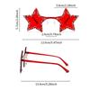 Fashion Candy Color Shades with Crystal Shiny Retro Rimless Star Women Ins Brand Design Sunglasses Chic Beach Sun Glasses