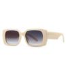 SO&EI Retro Small Rectangle Gradient Sunglasses Women Square Trending Shades UV400 Men Champagne Sun Glasses