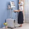 60cm Adjustable Height Stand Up Laptop Desk Computer Standing Desk with Rollers Laptop Computer Stand Desk Stand Up Laptop Desk