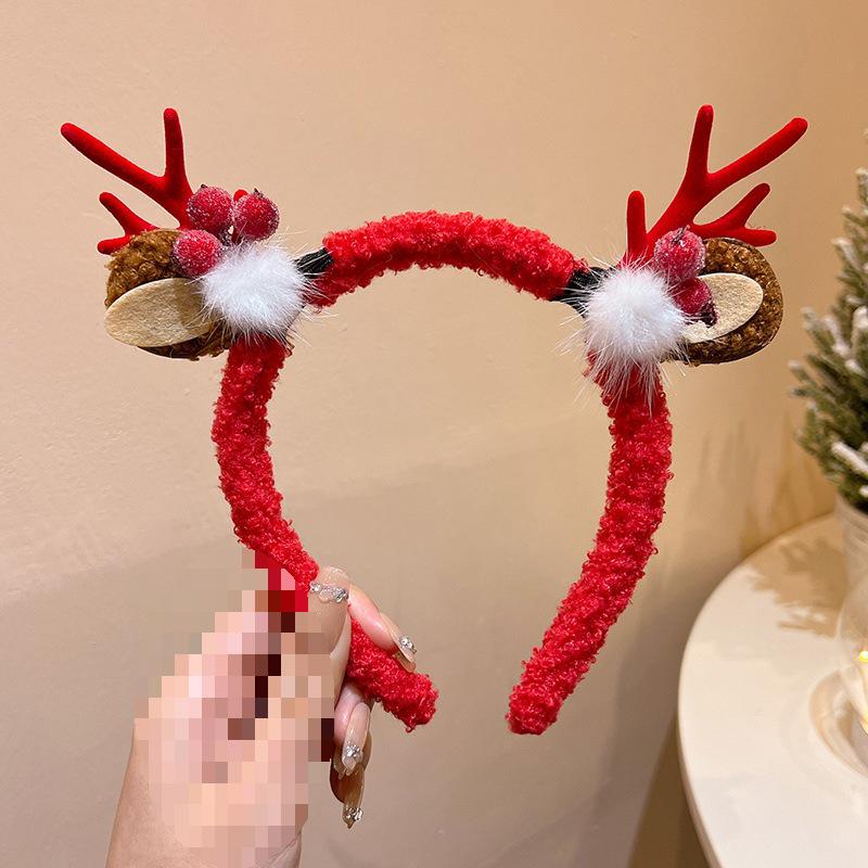 Mori Style Reindeer Antler Ears Christmas Hair Clip - Cute Kids' Hairpin Accessory