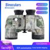 10x50 HD Marine Telescope with Maple Leaf Camouflage, Compass, Rangefinder & Nitrogen-Filled Waterproof Design