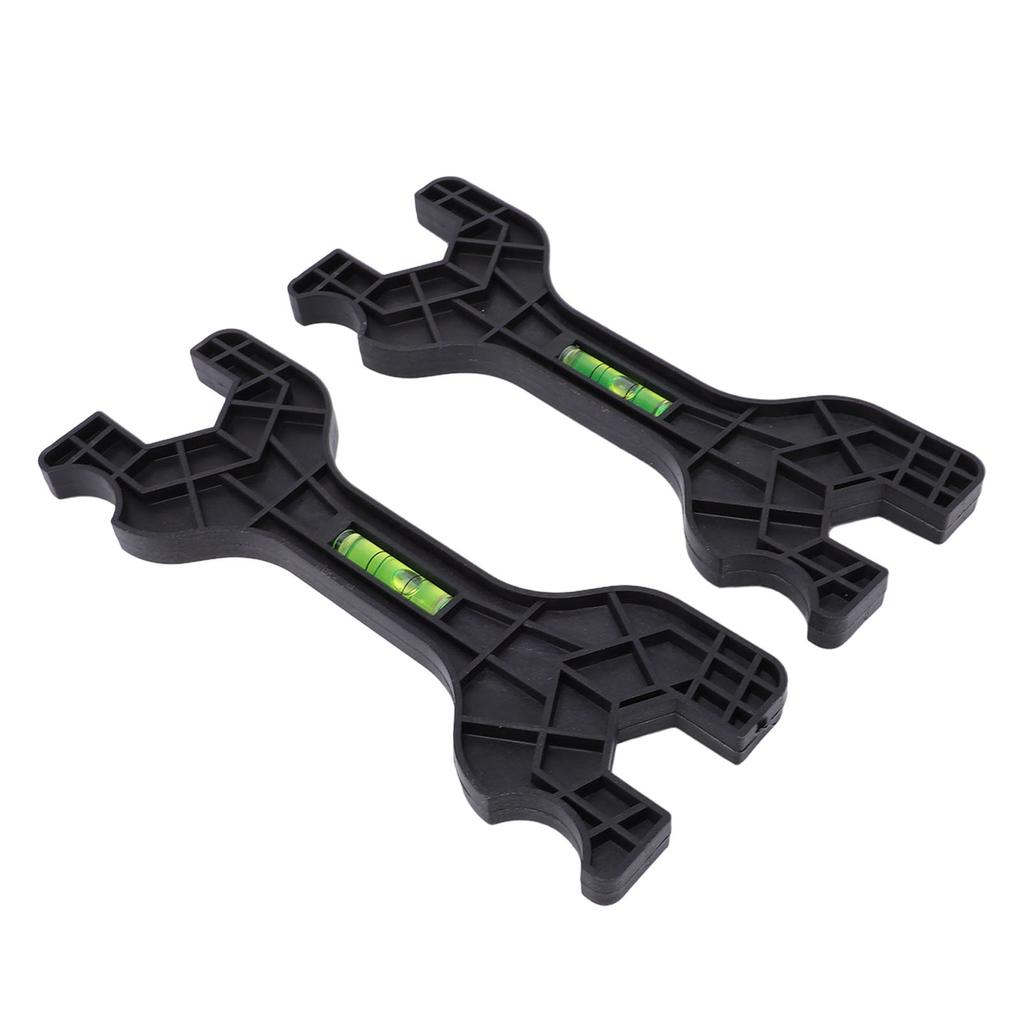 2pcs Multifunctional Double Head Shower Wrenches Plastic Bathroom Faucet Repair Tool with Bubble Level for Plumbing Tool