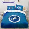 Millwall F.C. logo Set Piumone Biancheria da Letto Copripiumone Federa Decorazione per la Casa Regalo di Compleanno (1 * copripiumino + 2 * federa, senza nucleo)