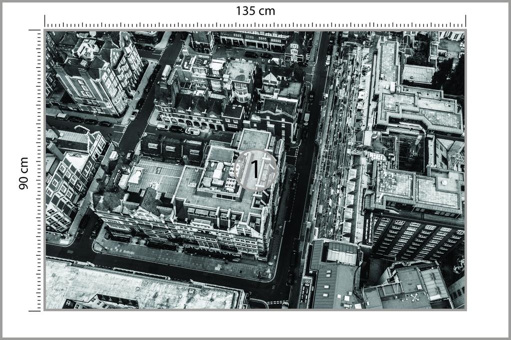 Photomural London Black And White  Self-Adhesive Mural 135x90