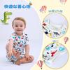 Baby Nest Summer Baby Clothes Short Sleeve Rompers Set of 2 for Girls and Boys Shoulder Buttons Animal Pattern Cotton Set 2-24M