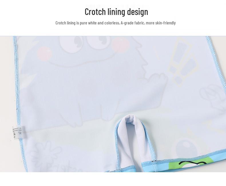 Chlapecké kreslené jednodílné plavky s krátkým rukávem na zip a ochranou proti slunci (2025)