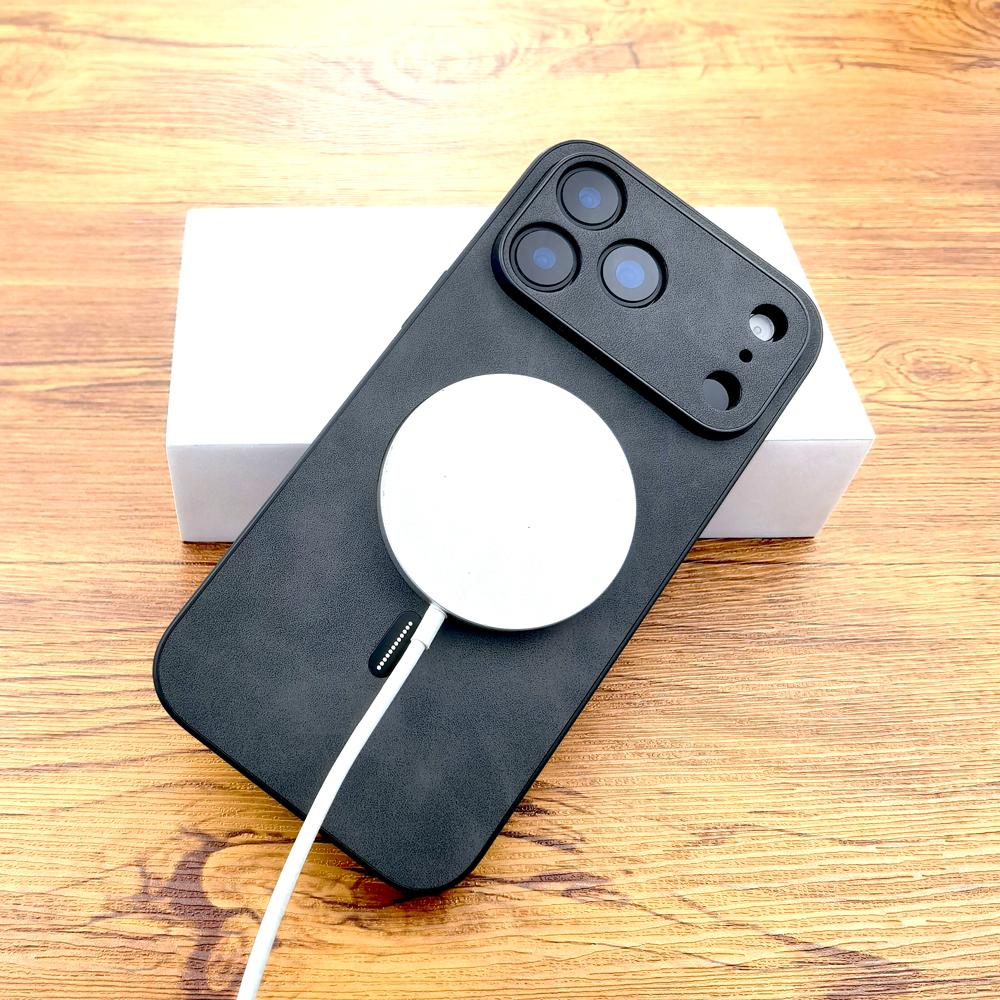 Luxury Faux Leather Retra Magnetic Case For 17 Air 16E 15 14 13 12 11 Pro Max Plus Shockproof for Magsafe Wilreless Charge Cover