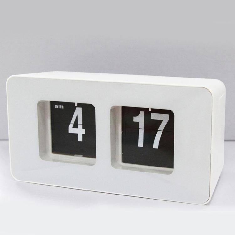 Auto Flipped Clock with Retro Charm and Modern Functionality Battery Operated Desk Clock for Home Office or Hotel Use